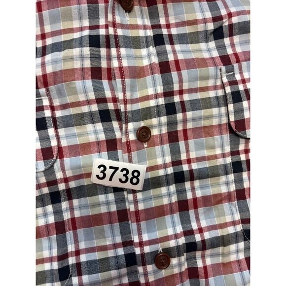 Orvis Plaid Long Sleeve Button Down Shirt (Men's XL) Red/White - Picture 6 of 6